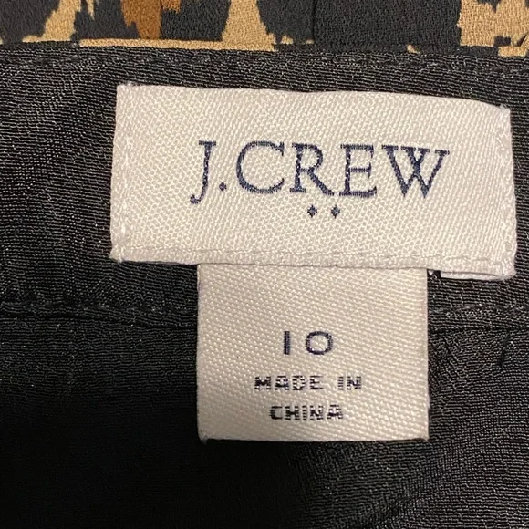 J.Crew Animal Print Pleated Skirt, size 10 - Picture 6 of 8